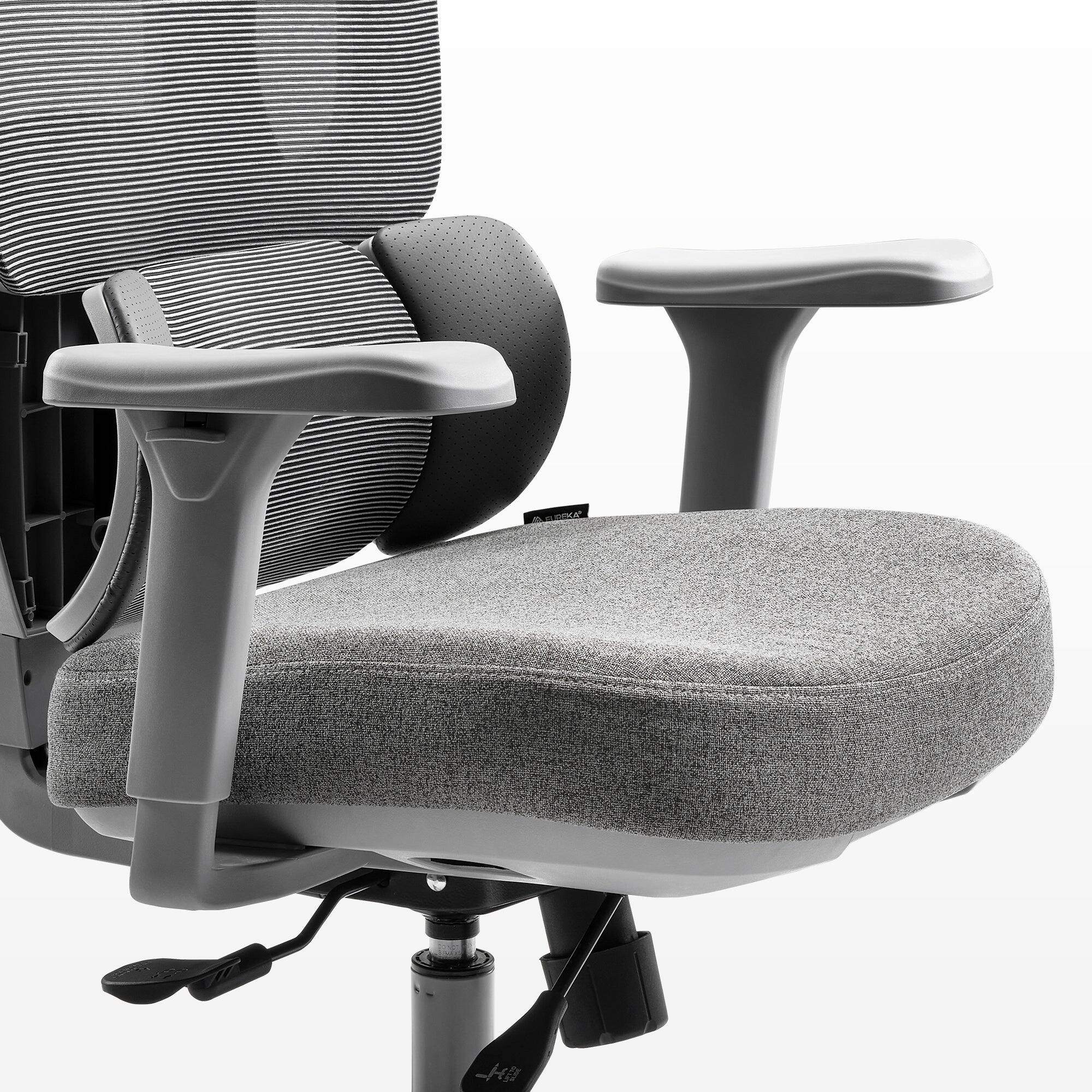 Alt View 7. Eureka Ergonomic - Ergonomic Gaming Chair with Adjustable Armrest Headrest & Lumbar Support - Gray.