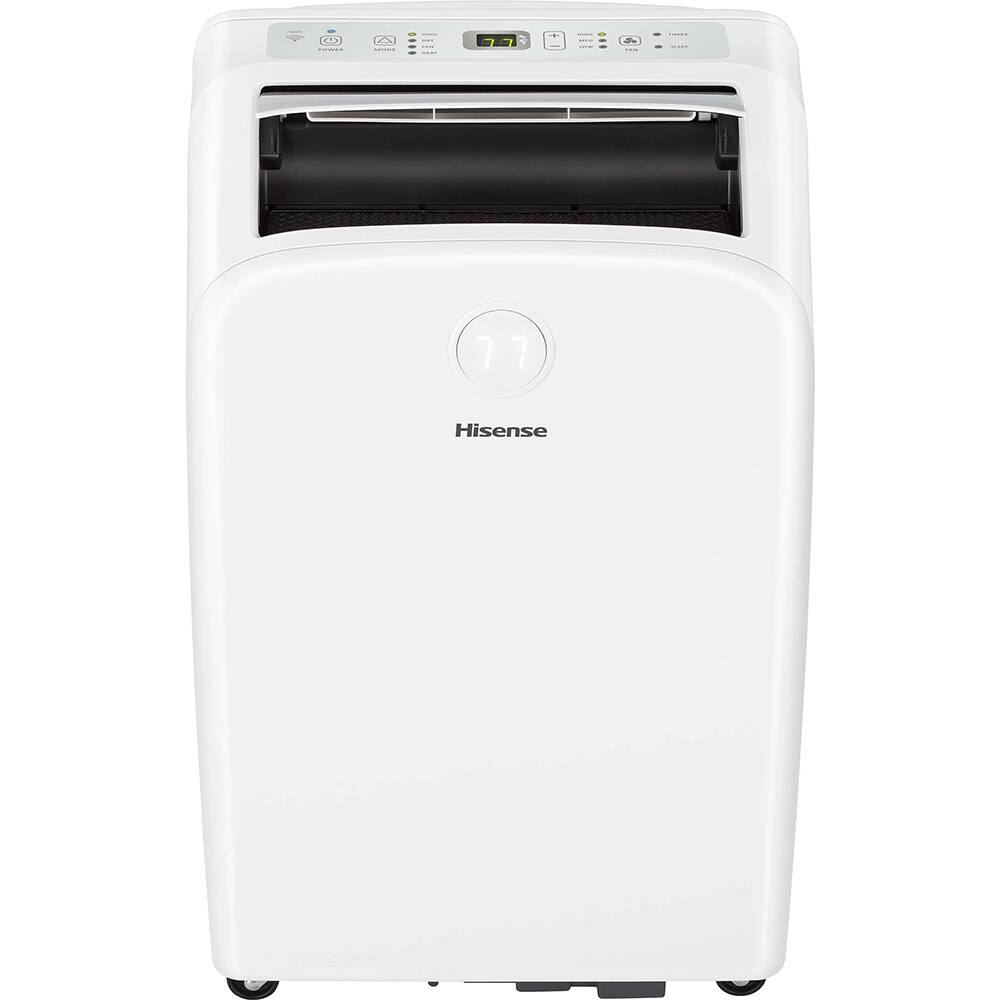 Alt View 5. Hisense - Smart 8,000 BTU Dual Hose Portable Air Conditioner with Heat Pump AP55023HR1GD - White.