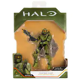 Jazwares - Halo Infinite: Master Chief with Assault Rifle - 4" Action Figure
