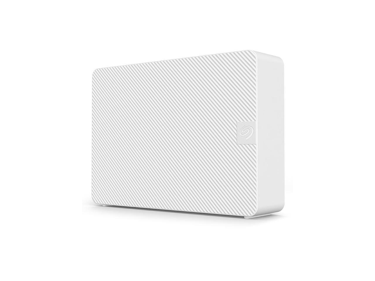 Alt View 2. Seagate - Seagate Expansion 8TB External Hard Drive HDD - USB 3.0, with Rescue Data Recovery Services (STKP8000404) White - White.