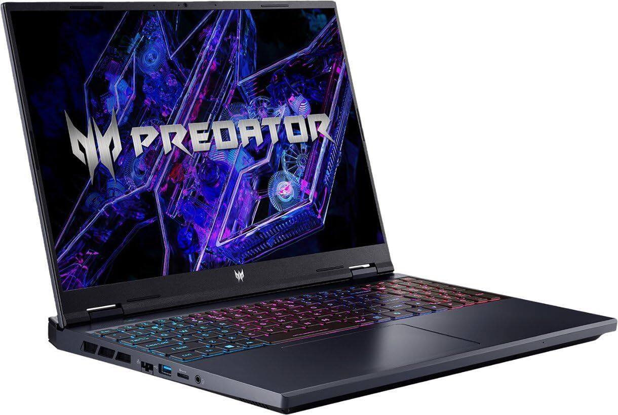 Angle. Acer - Predator Neo 16" Laptop Intel Core i9-14900HX 2.2GHz 16GB RAM 1TB SSD W11H - Black.