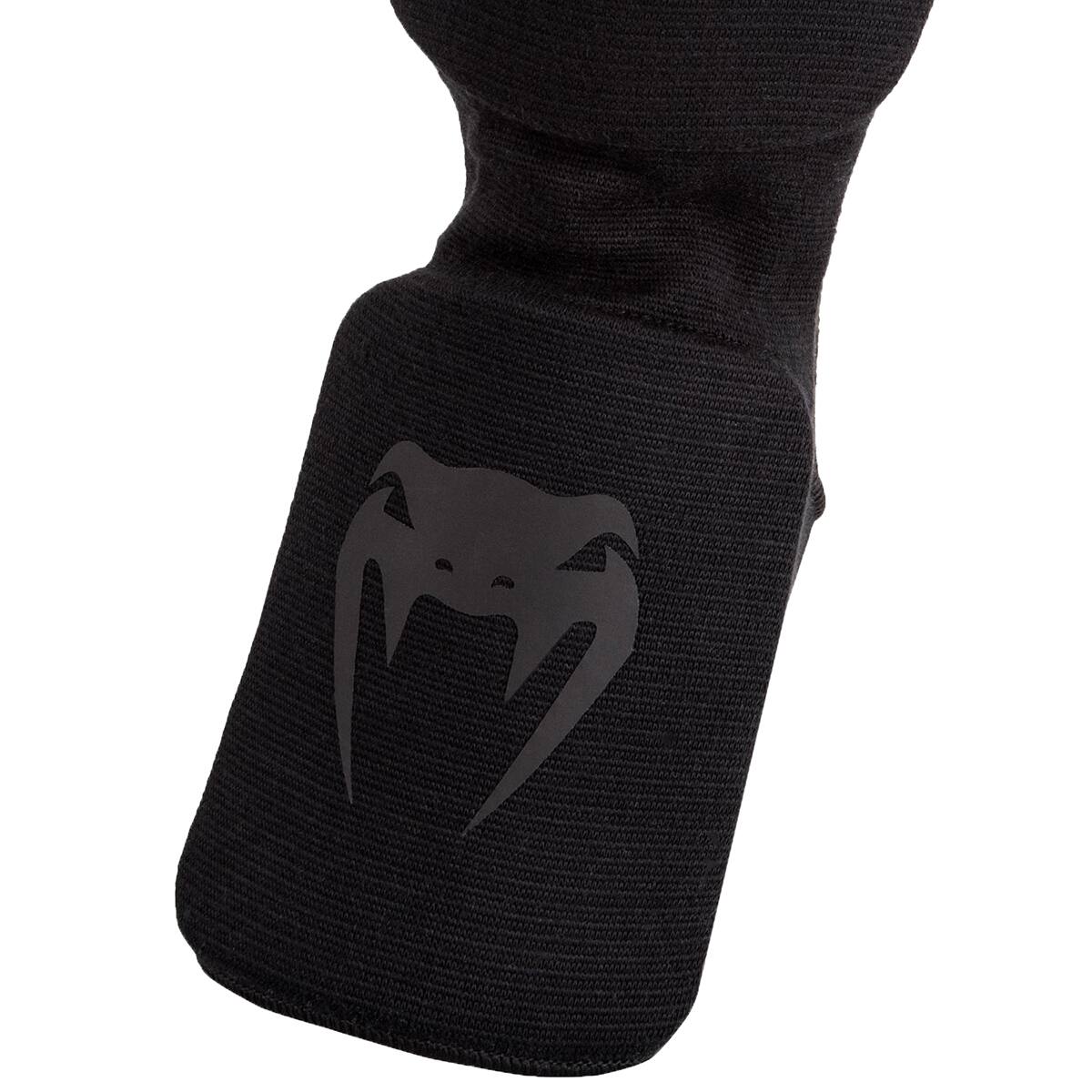 Alt View 4. Venum - Venum Kontact Slip-On MMA Shin and Instep Guards - Black/Black - Black/Black.