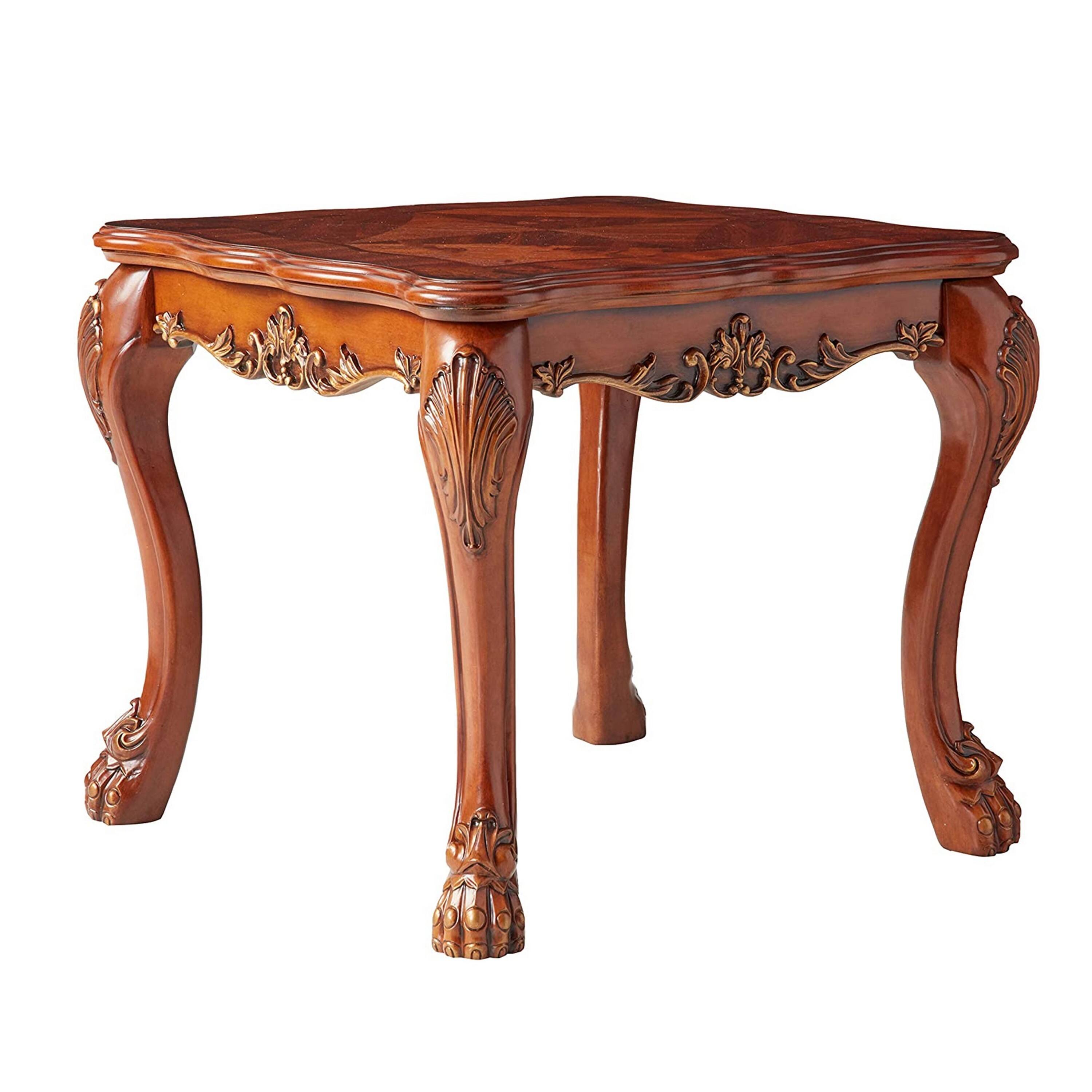 Manhattan Lane - Wooden End Table In Traditional Style - Brown