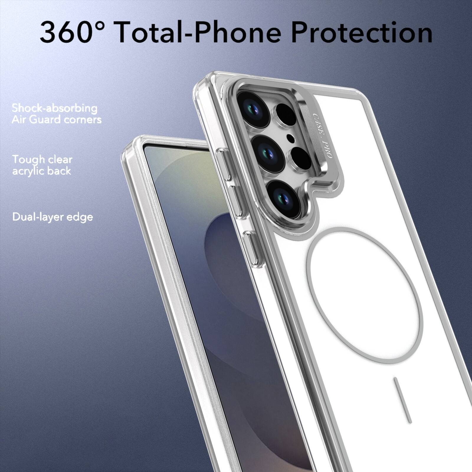 360° Total-Phone Protection

Shock-absorbing Air Guard corners

Tough clear acrylic back

Dual-layer edge