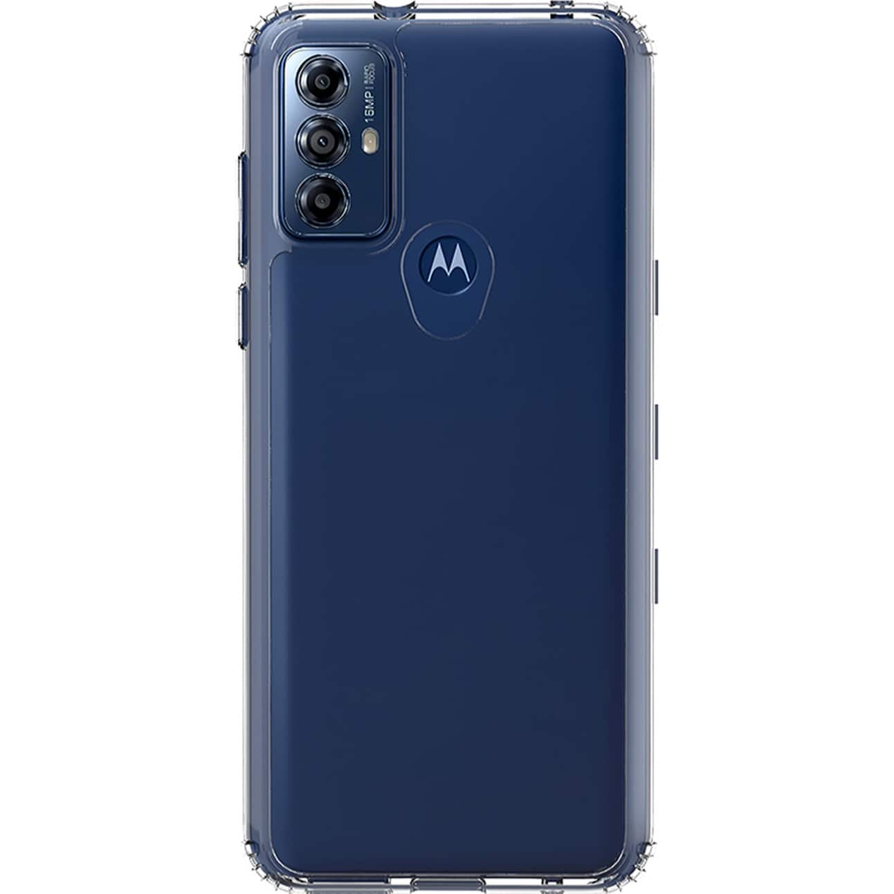 Front. SaharaCase - Hybrid Flex Series Case for Motorola Moto G Play (2023) - Clear.