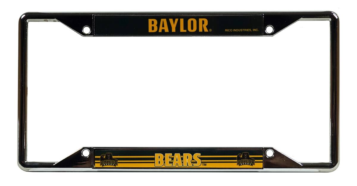 Baylor Bears Chrome EZ View License Plate Frame