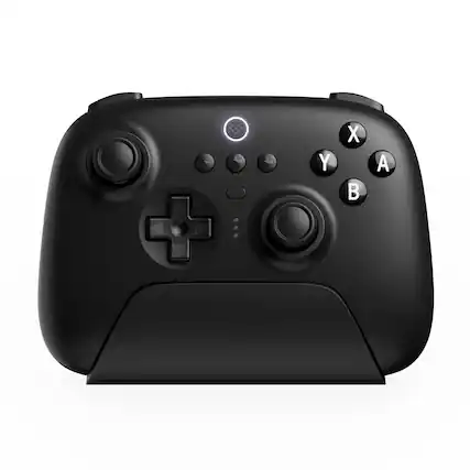Front. HM 1810 - Ultimate Controller With Charging Dock Wireless Pro Hall Effect Sensing Joystick Compatible Windows And Steam - Black Ultimate Controller.