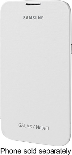  Samsung - Flip Case for Samsung Galaxy Note II Cell Phones - White