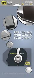 Front Large. Best Buy GC - $100 For the Man Who Wants Everything(Hispanic)Gift Card.