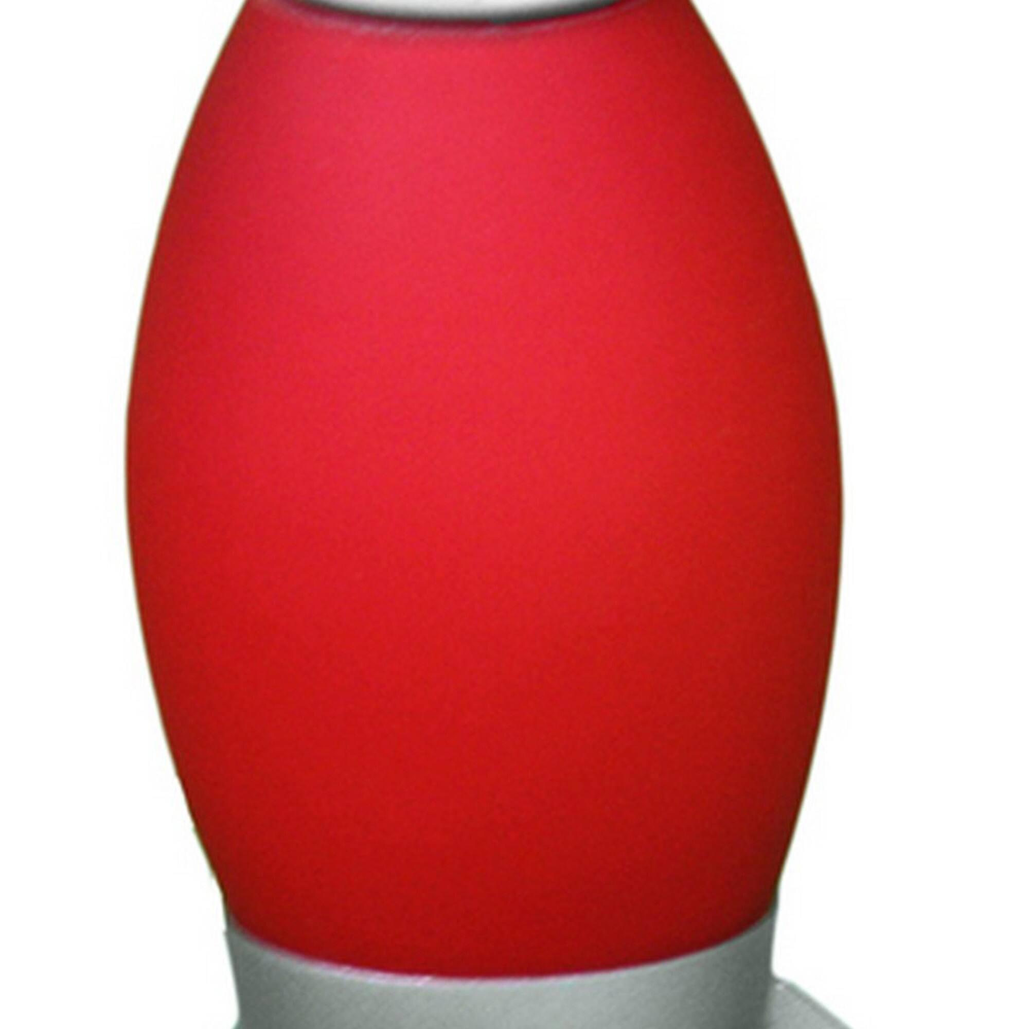 Left. Manhattan Lane - Kid Table Lamp with Rocket Design Silhouette - Red.