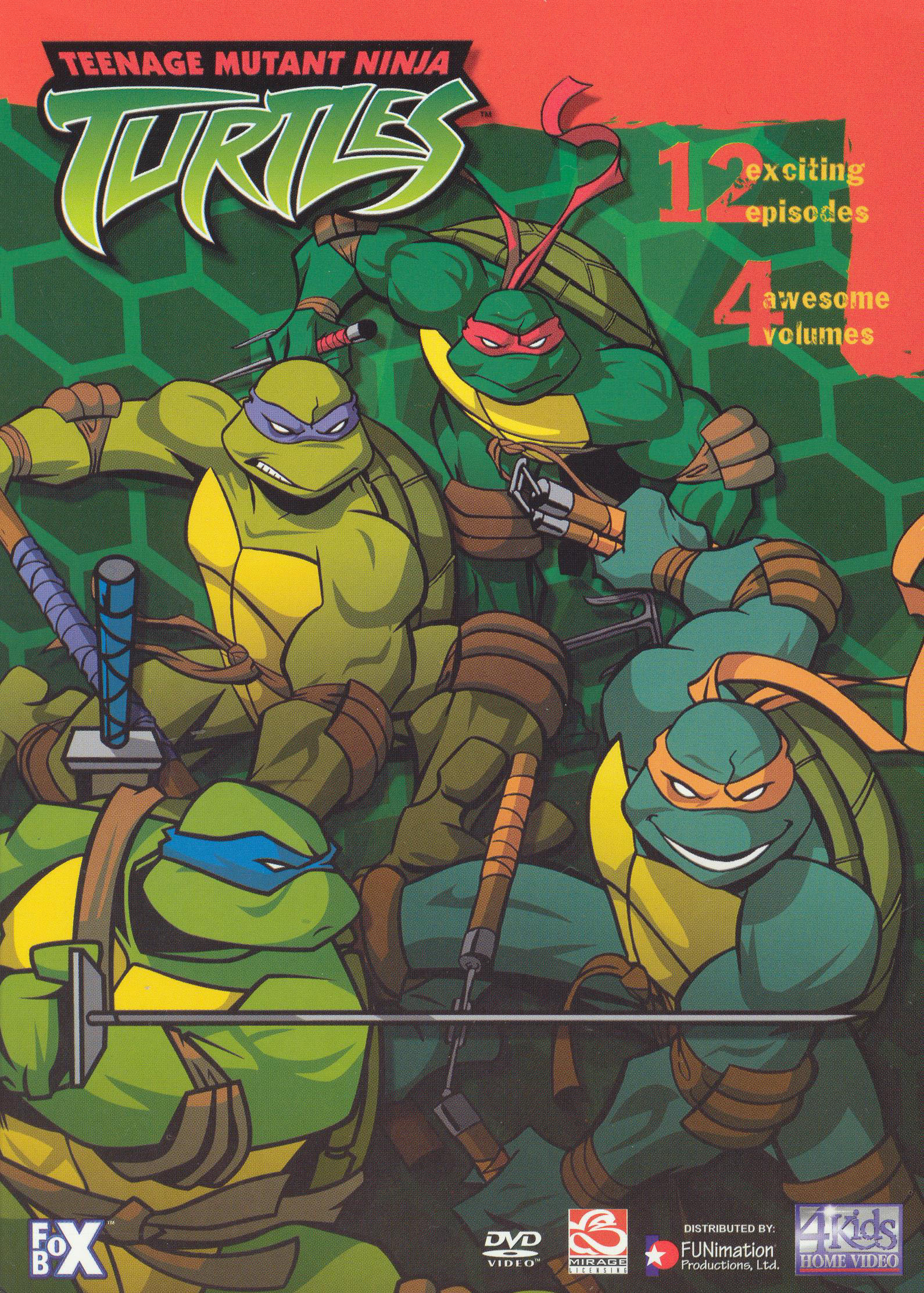 FUNIMATION Teenage Mutant Ninja Turtles DVD Box Set Volumes 1 - 4