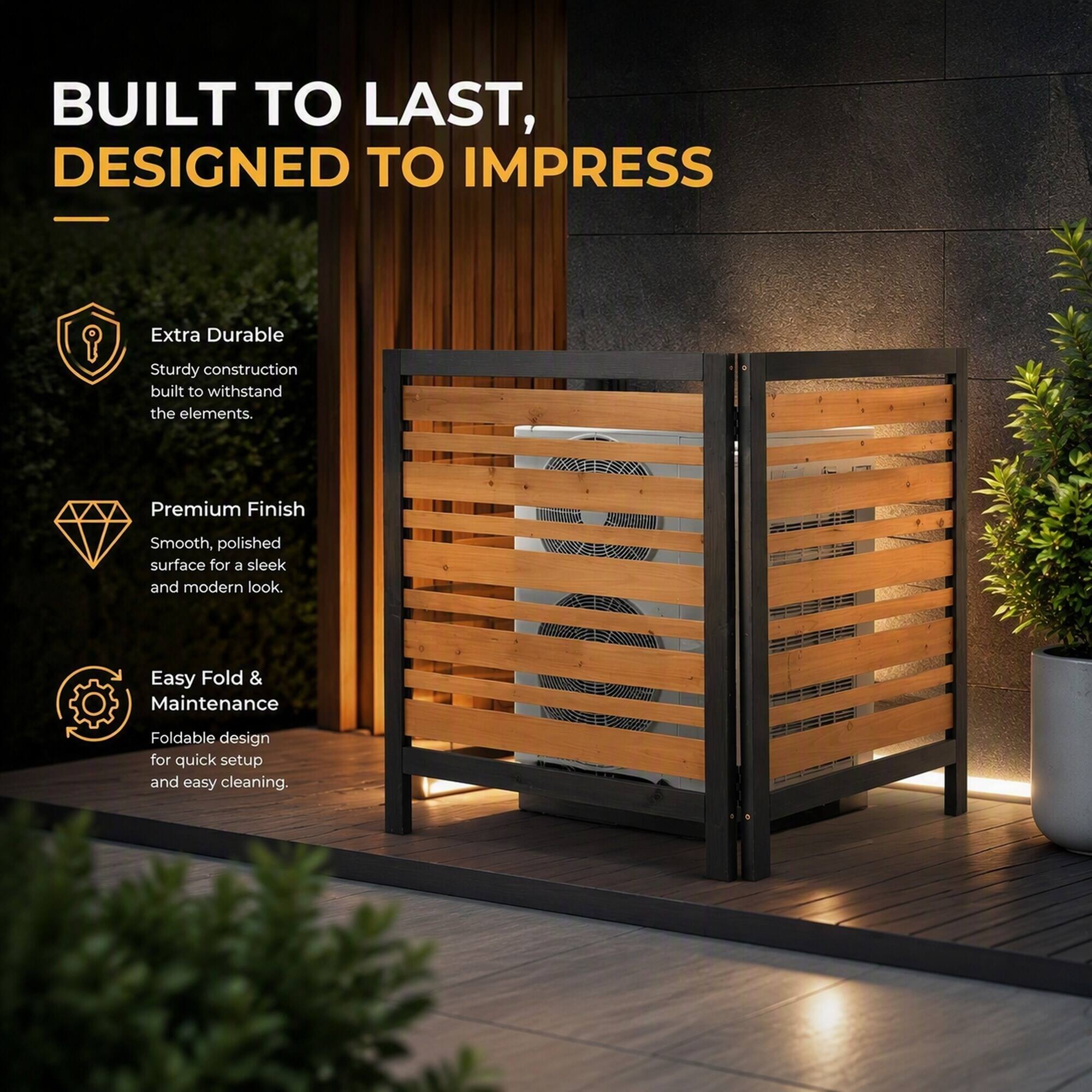 BUILT TO LAST, DESIGNED TO IMPRESS

Extra Durable
Sturdy construction built to withstand the elements.

Premium Finish
Smooth, polished surface for a sleek and modern look.

Easy Fold & Maintenance
Foldable design for quick setup and easy cleaning.