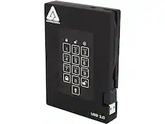 4 APRICORN
A 1 ABC 2 DEF 3 GHI 4 JKL 5 MNO 6 PQRS 7 TUV 8 WXYZ 9 0 USB 3.0