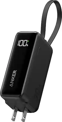 The text on the image reads "100% ANKER W 30W."