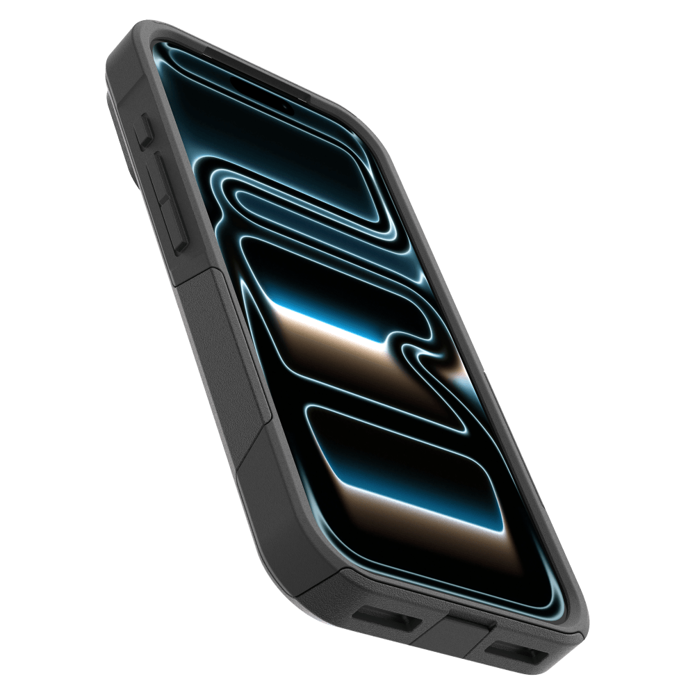Alt View 3. OtterBox - OtterBox Commuter Grip Cam Control for iPhone 17 Pro/18 Pro - Black -77-000899 - Case - Black.