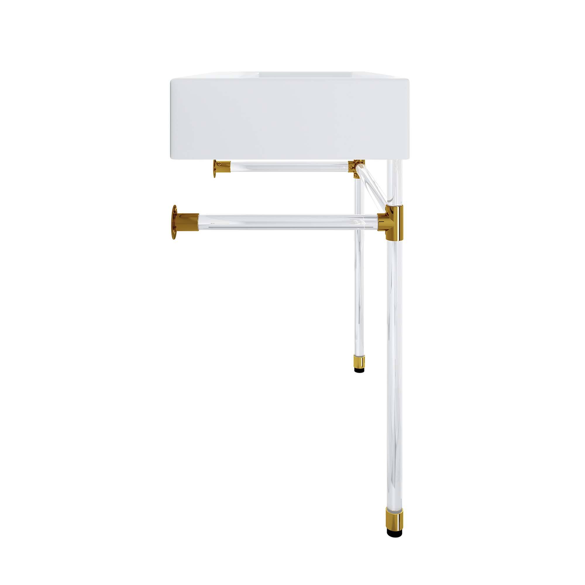 Alt View 1. Modway - Redeem Wall-Mount Bathroom Vanity Basin Included - Clear White.