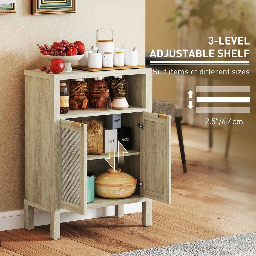 3-LEVEL ADJUSTABLE SHELF  
Suit items of different sizes  
2.5"/6.4cm  

SALT  
SUGAR  
COFFEE