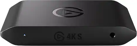 Front. Elgato - 4K S – Ext Capture 4K60, 1440p120/1080p240 Passthrough and Capture for PS5, Xbox Series X/S, Switch 2, PC, Mac, iPad - Black.