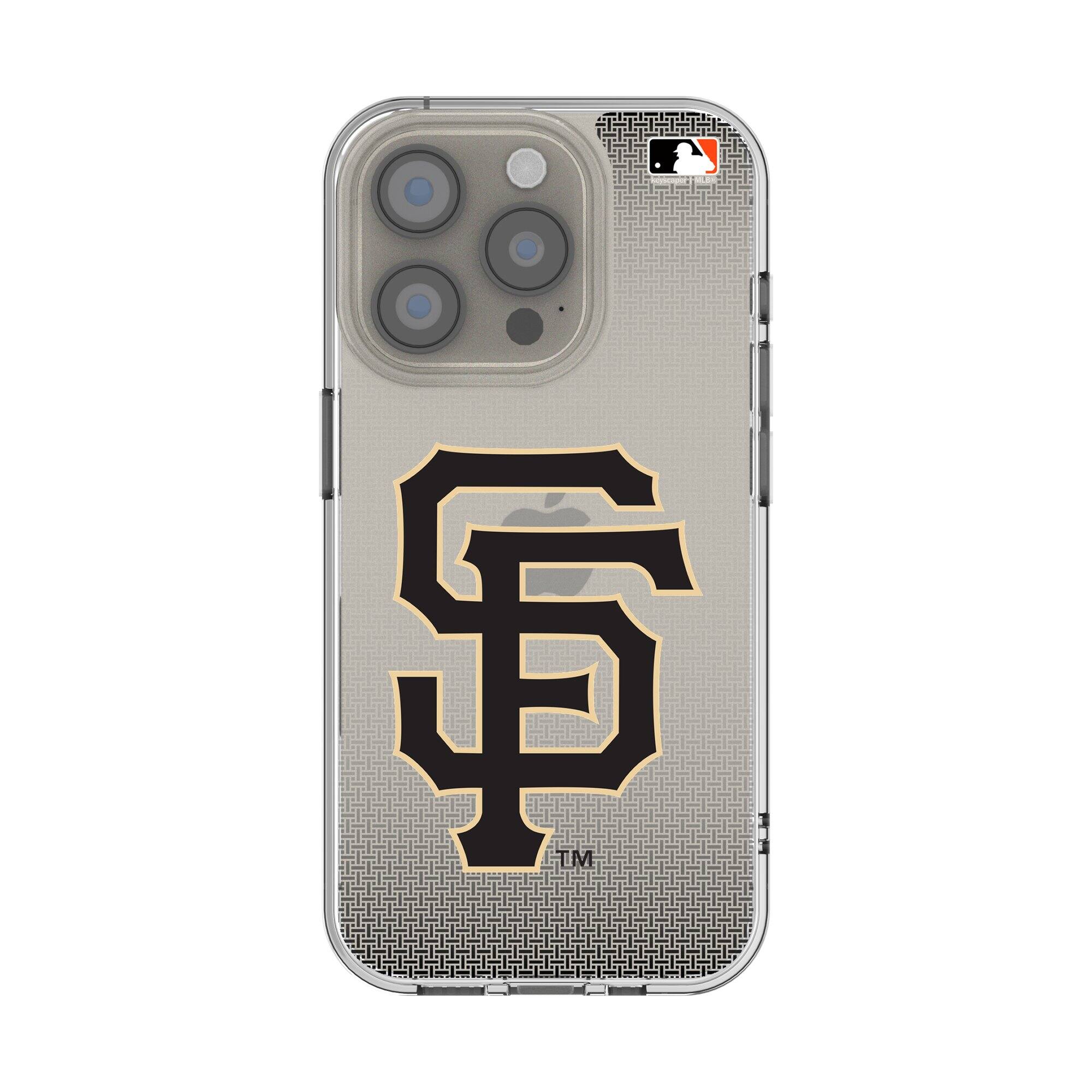 Keyscaper - MLB - San Francisco Giants Linen Logo iPhone Clear Case - 15 - Multicolor