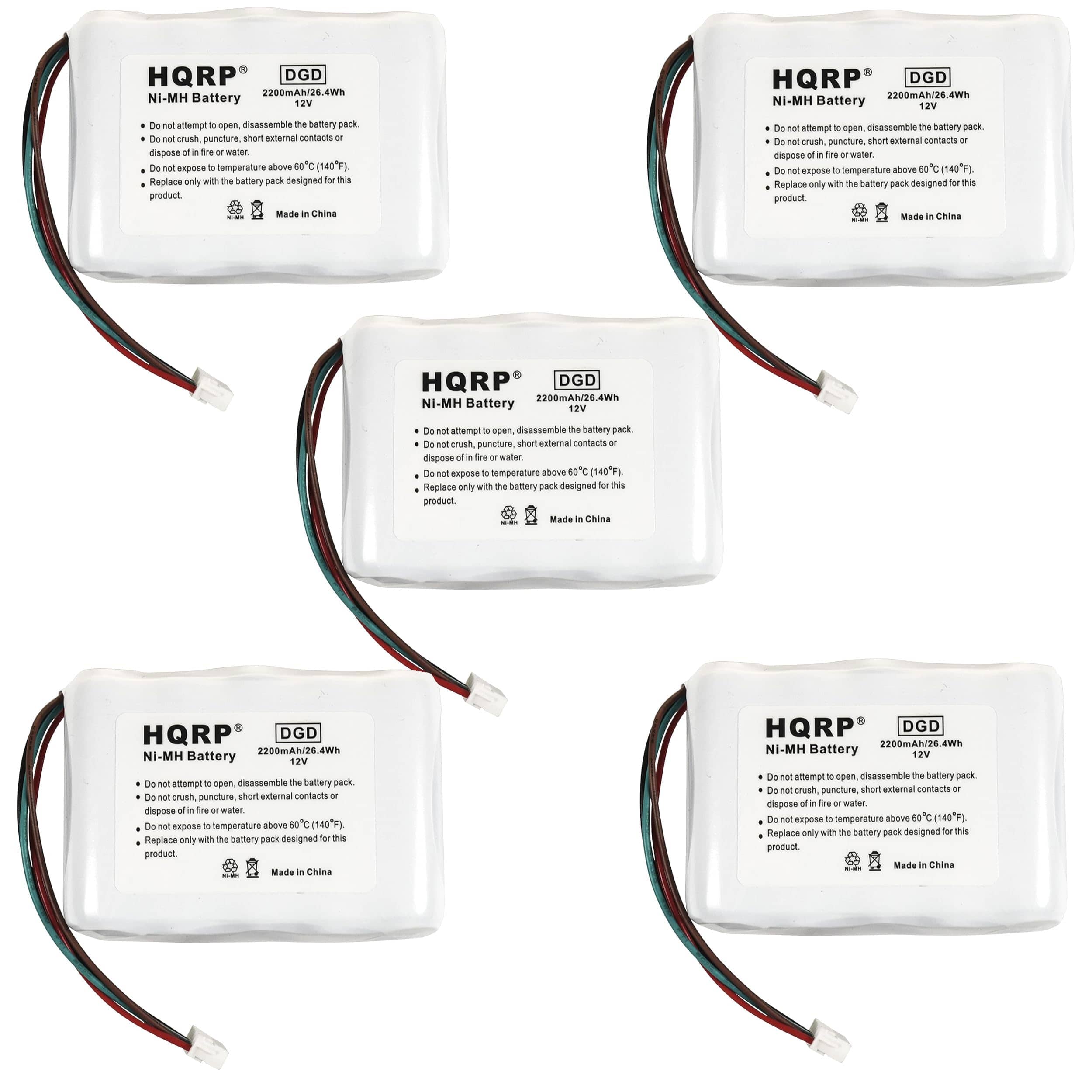 HQRP - 5-Pack 12 V 2200 mAh Ni-MH Replacement Battery Pack for Logitech Squeezebox Radio X-R0001 price history on PriceWatchPro