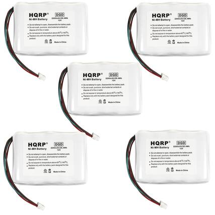 HQRP DGD 2200mAh/26.4Wh Ni-MH Battery 12V
Do not attempt to open, disassemble the battery pack. Do not crush, puncture, short external contacts or dispose of in fire or water. Do not expose to temperature above 60°C (140°F). Replace only with the battery pack designed for this product. Made in China