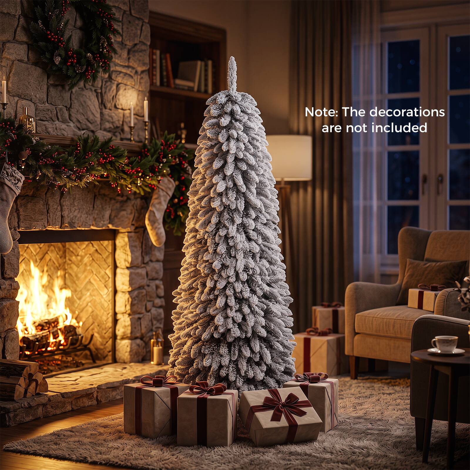 Note: The decorations are not included