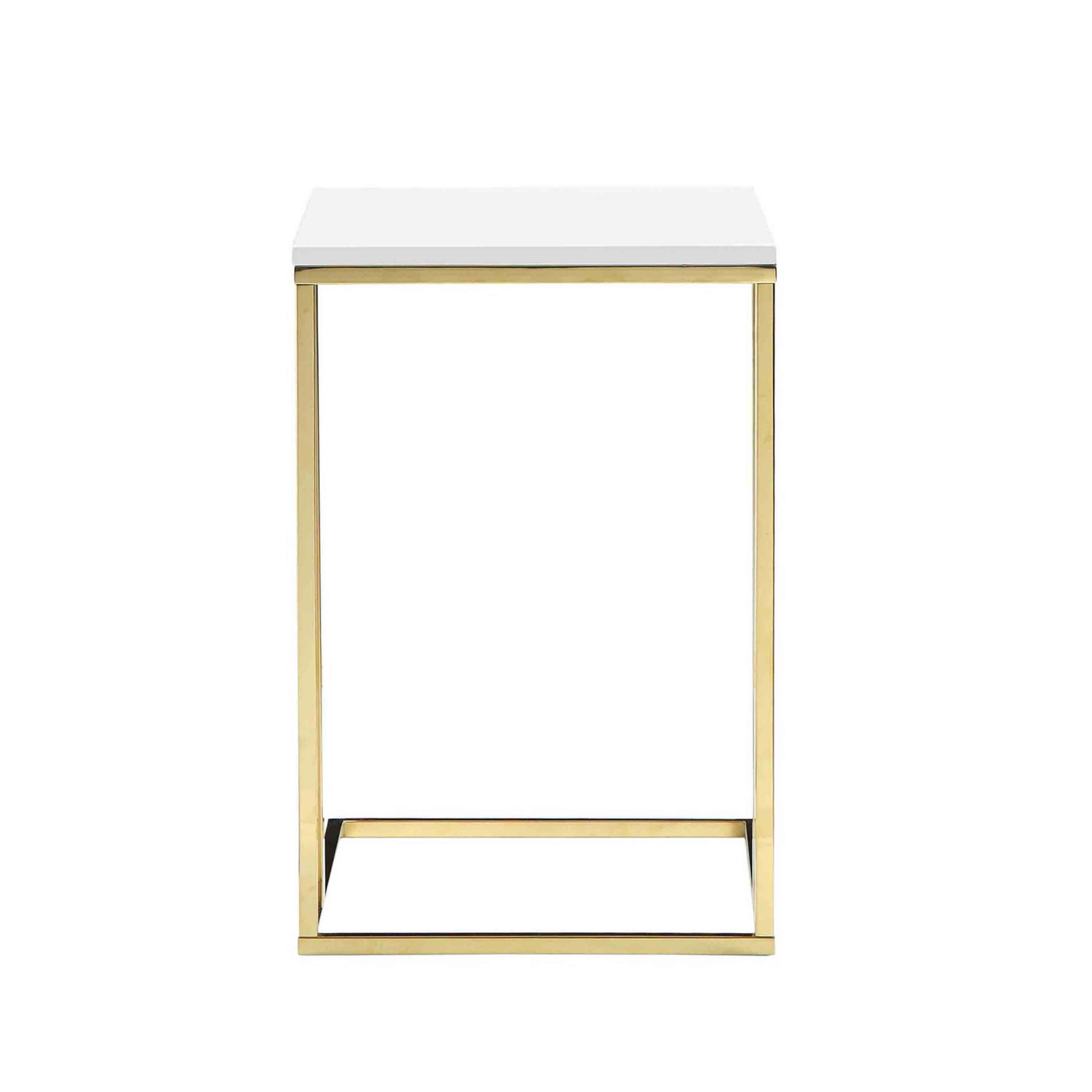 Manhattan Lane Zen 23 Inch Side End Tray Table, Tray Top, Steel Base ...