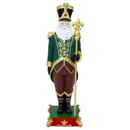 Sunnydaze - Guardian of the North Christmas Statue - 37" H - Green