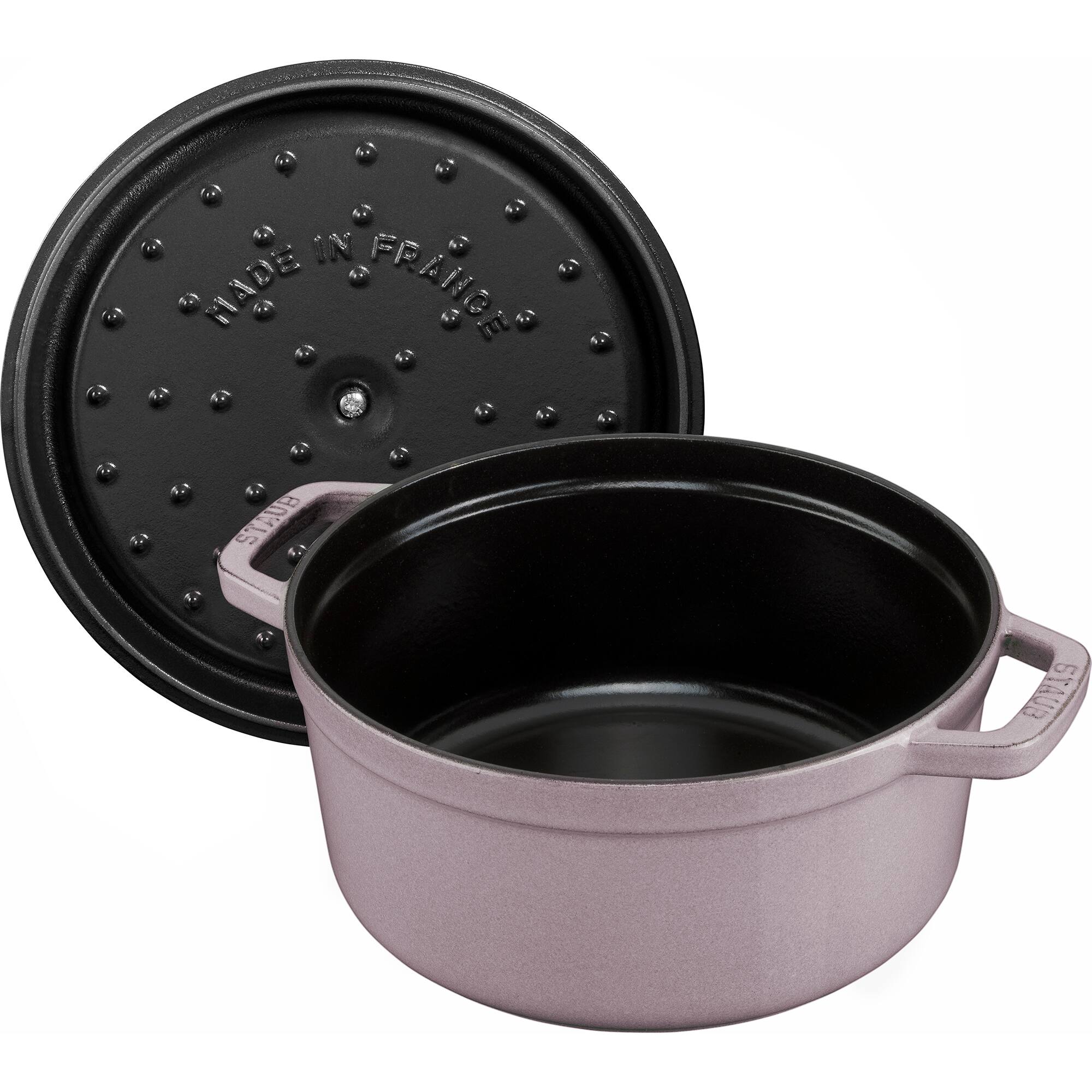 Staub - Cast Iron 4-qt Round Dutch Oven - Lilac - Thumbnail 3