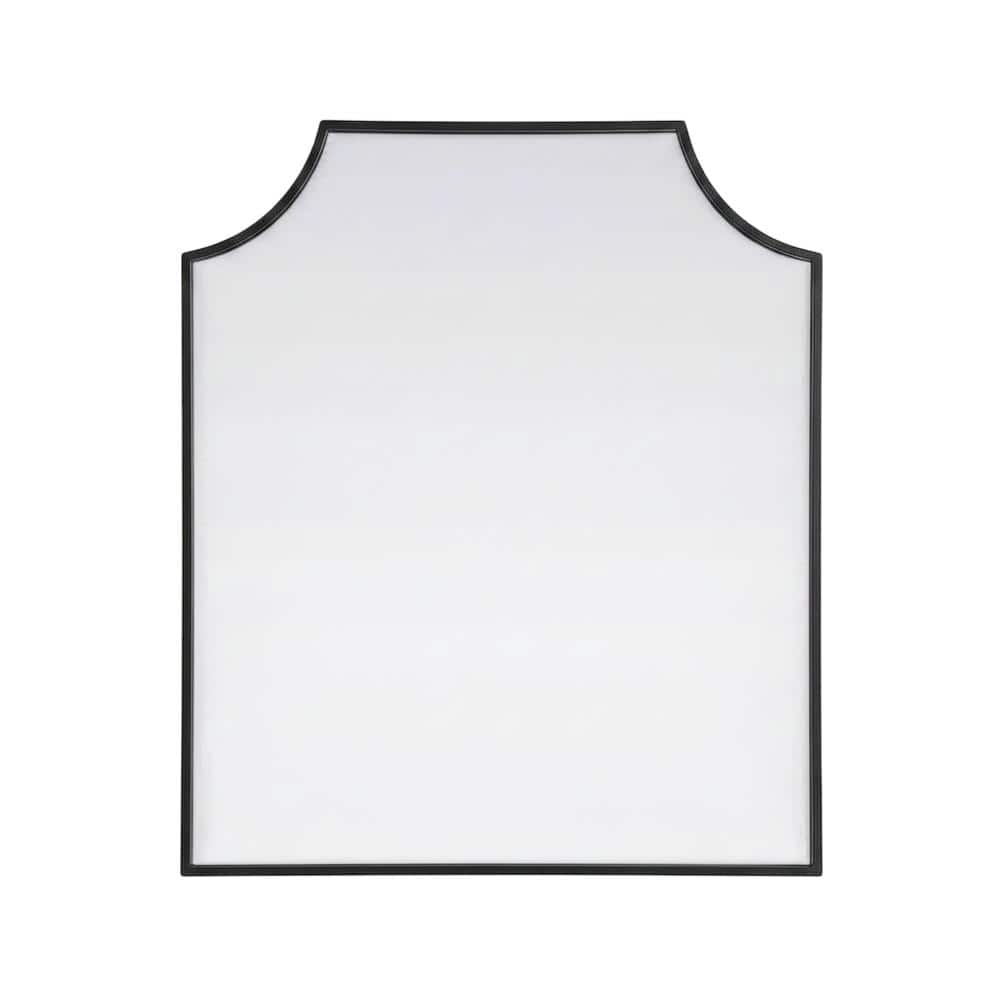 Elegant Kitchen and Bath - Notched Metal Mirror 27x32 inch - Black price history on PriceWatchPro