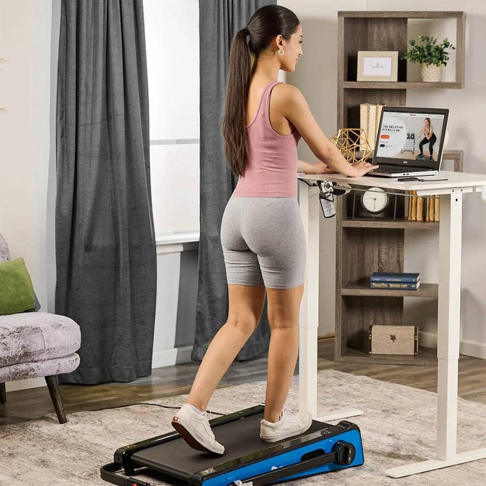 Back. LifePro - LifePro Walking Pad Treadmill Under Desk Walking Pad Mini Portable Treadmill for Home Office - Black.