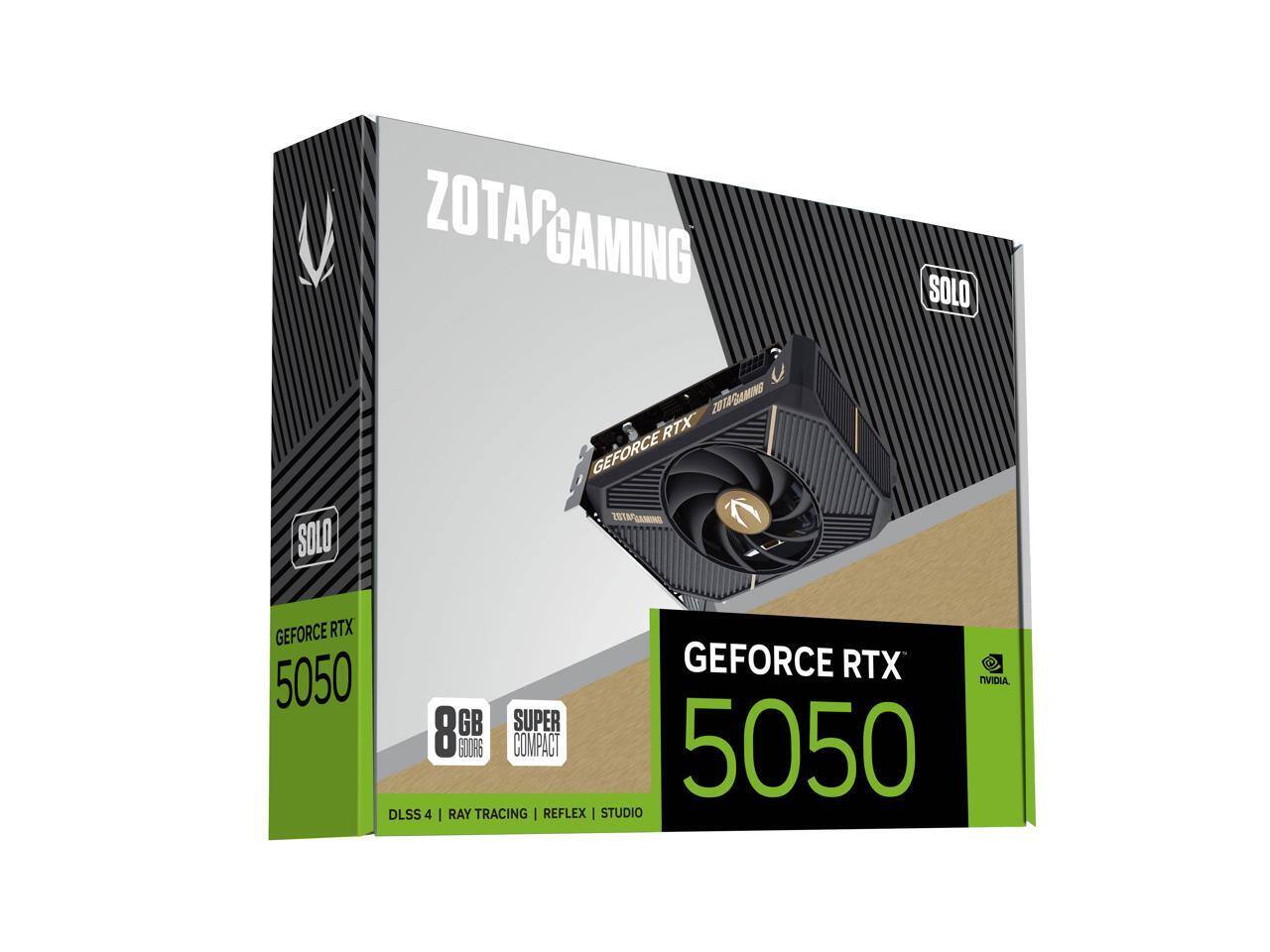 ZOTAC RTX 5050 SOLO 8G グラフィックボード ZOTAC SOLO GeForce RTX 5050 8GB GDDR6 PCI Express 5.0 x8 ATX