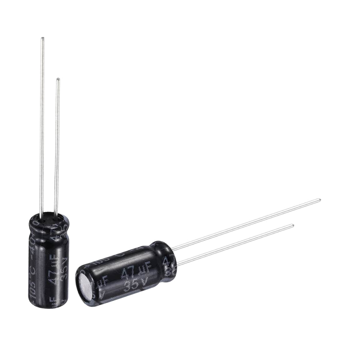 Unique Bargains - 47uF 35V 5x11mm Electrolytic Capacitor, Radial Leads Aluminum, 50pcs, 105C High Temp for TVs, LCD Monitor, VCD - Black price history on PriceWatchPro