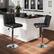 Alt View 8. Costway - Modern Swivel Bar Stools Set of 4 with Heavy-duty Metal Base & Footrest Back - Black.