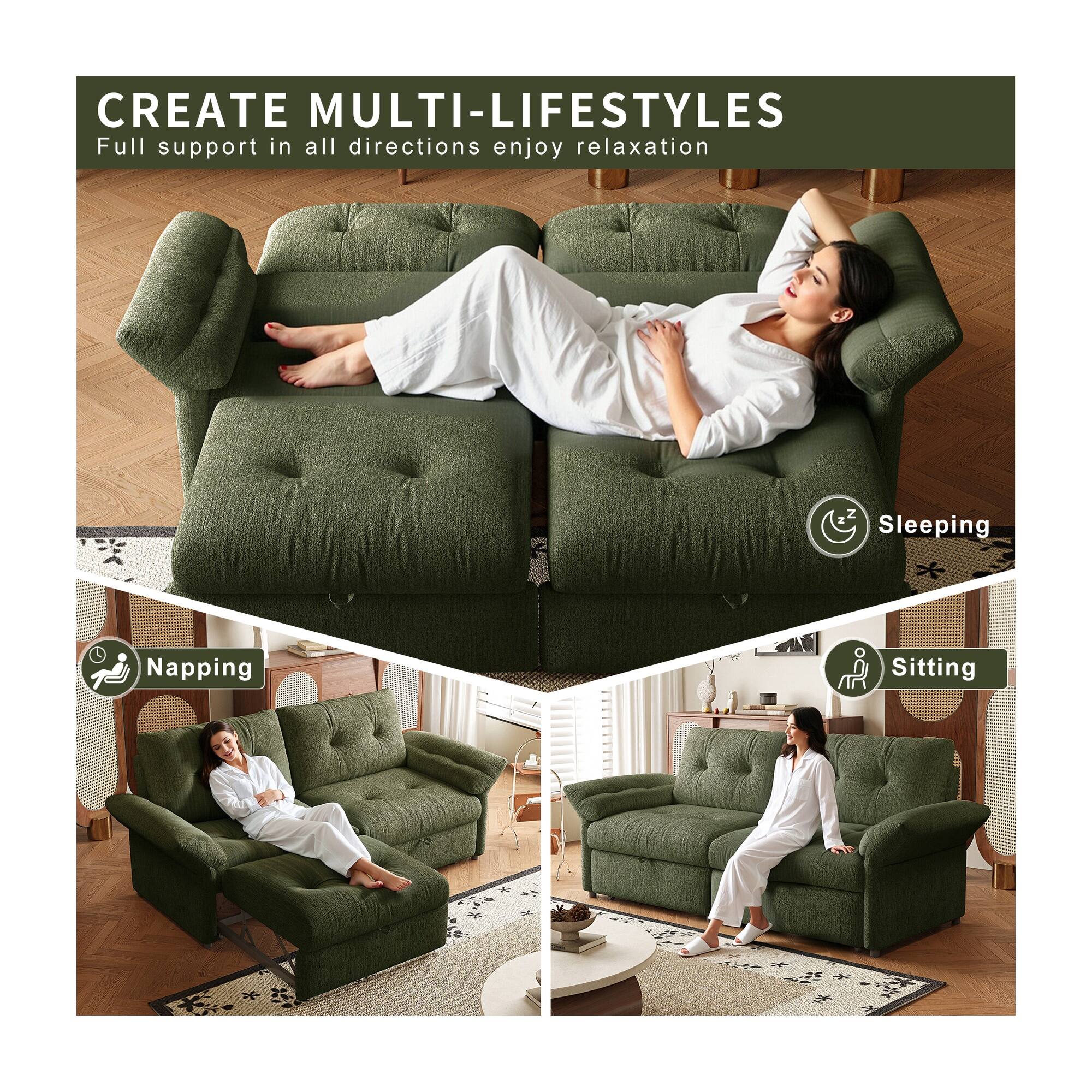 CREATE MULTI-LIFESTYLES  
Full support in all directions enjoy relaxation  

Sleeping  
Napping  
Sitting