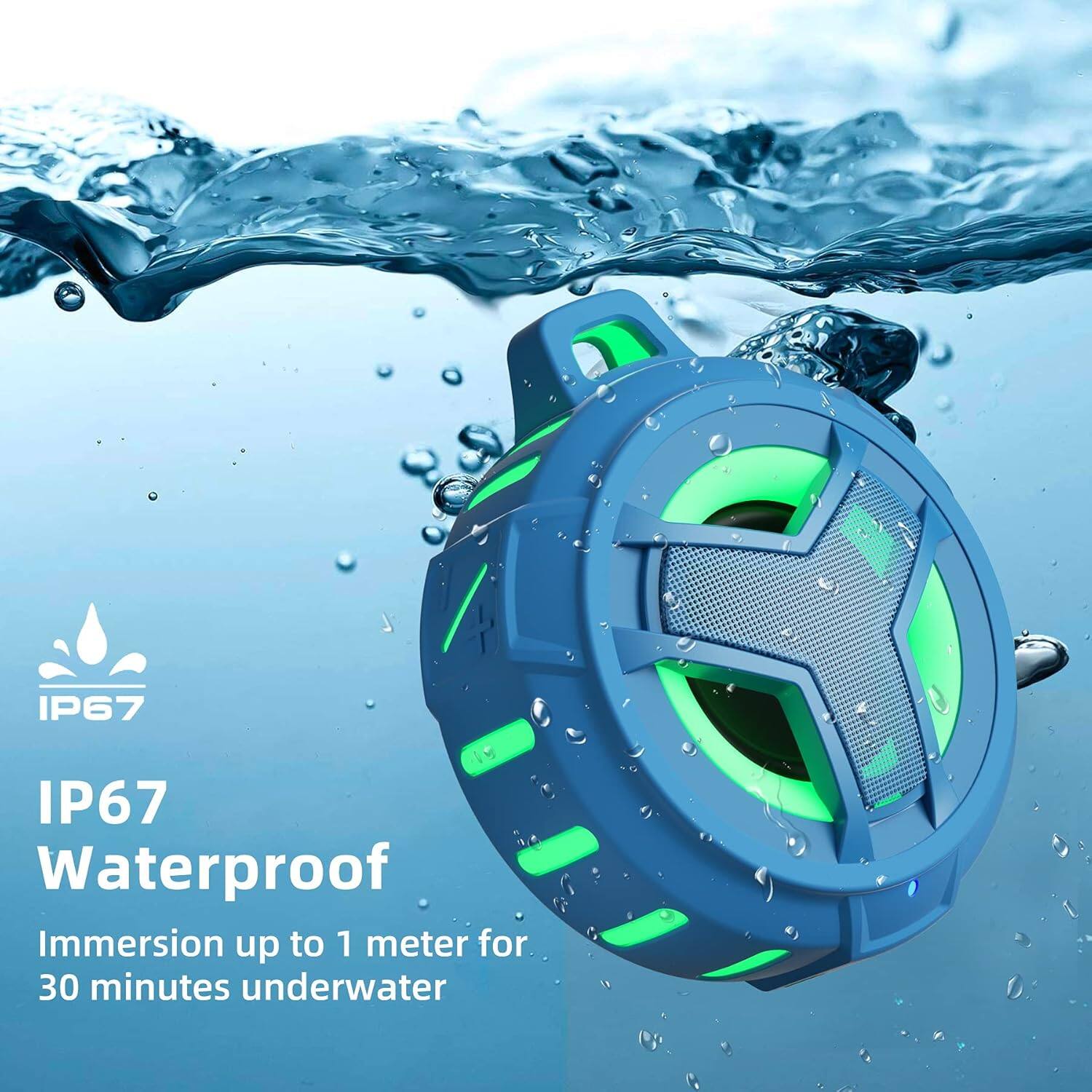 IP67 Waterproof  
Immersion up to 1 meter for 30 minutes underwater
