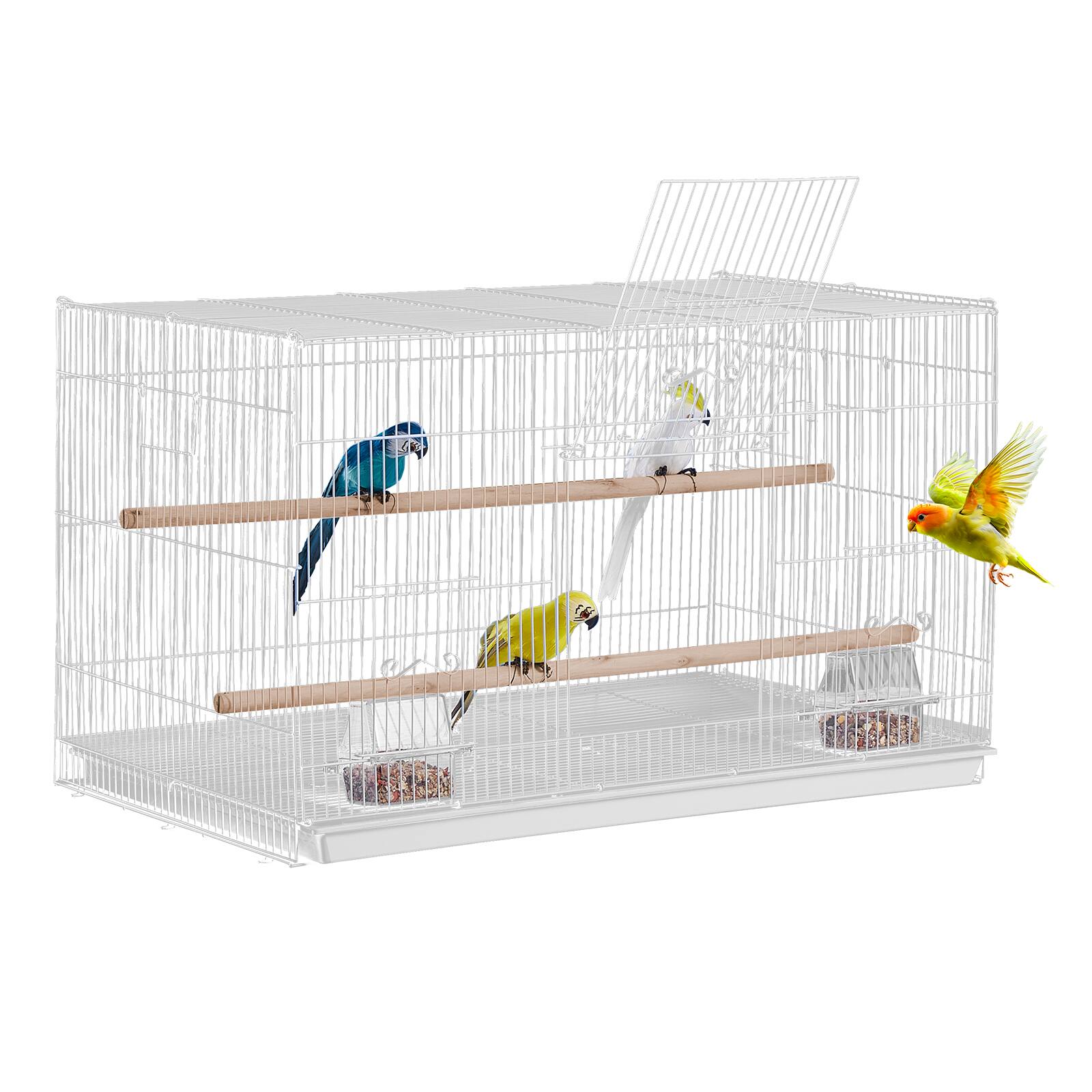 Front. VEVOR - 30-inch Flight Bird Cage, Stackable Bird Cage for Small Parrots Canaries Lovebirds Conures Macaws Pet Travel Birdcage.