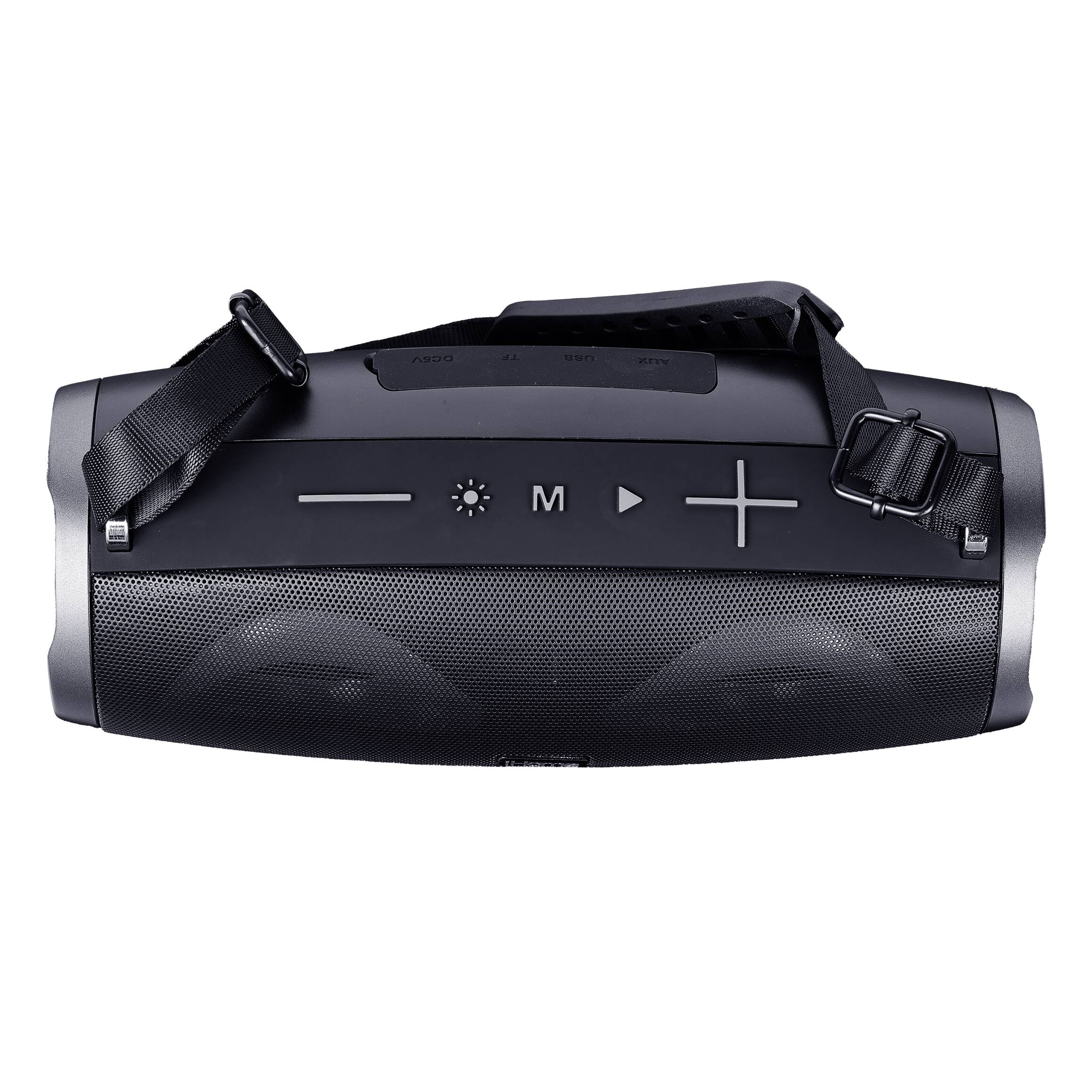 The text on the image is "M +".