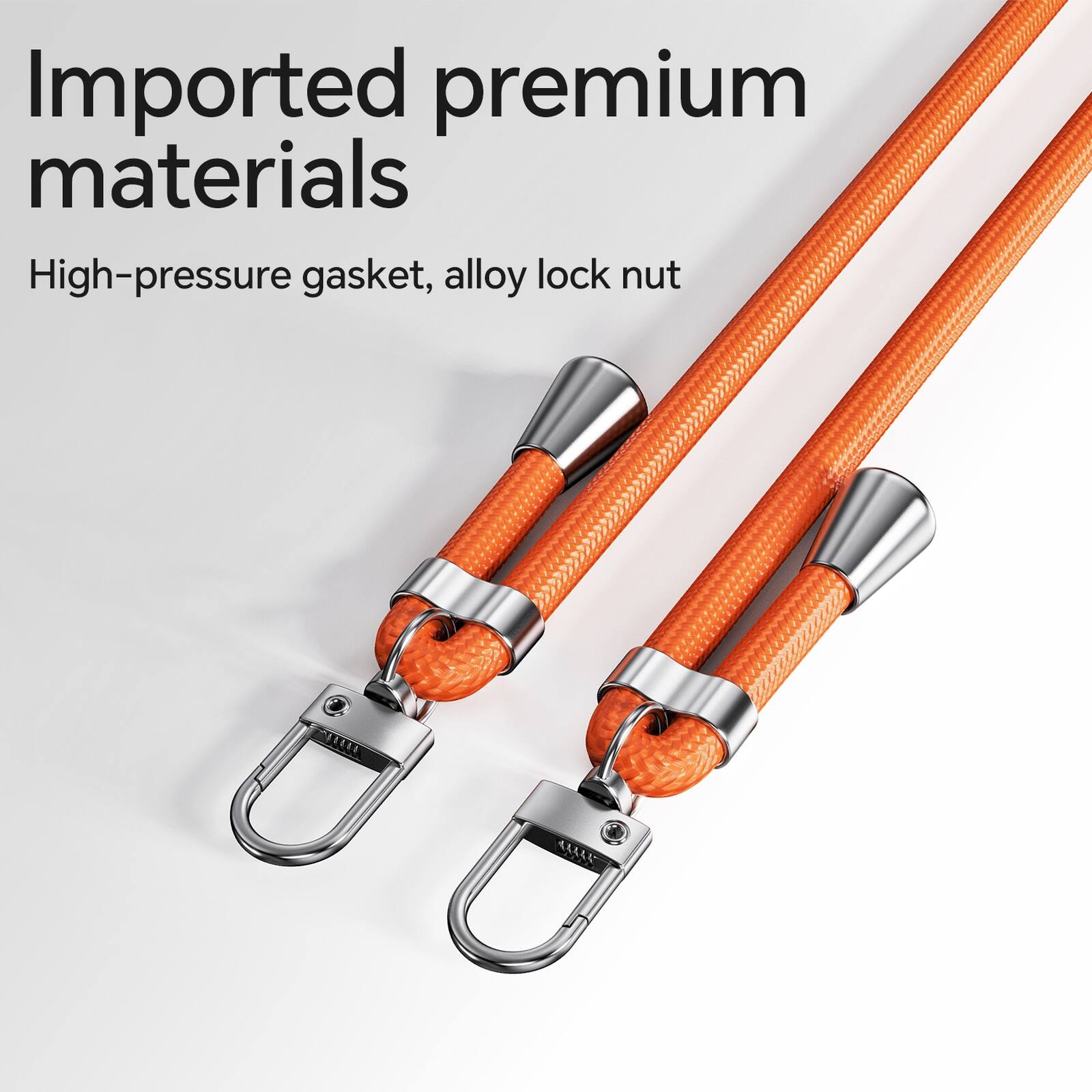 Imported premium materials  
High-pressure gasket, alloy lock nut
