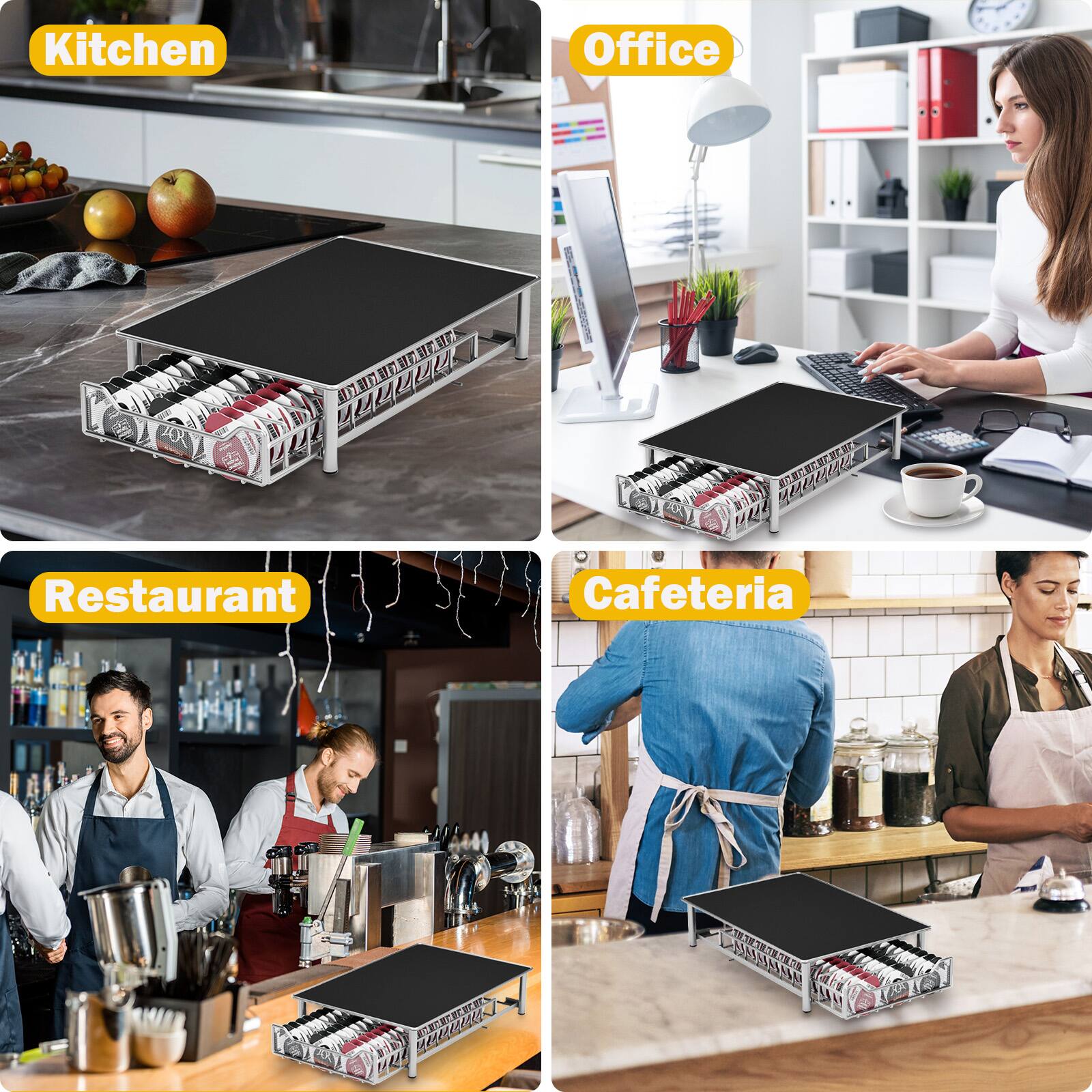 Kitchen  
Office  
Restaurant  
Cafeteria