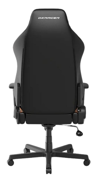 Back. DXRacer - Drifting L ergonomic gaming chair with lumbar support, headrest, reclining feature, and adjustable height for adults. - Black and Orange.