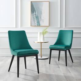Viscount Performance Velvet Dining Chair by Modway - Teal