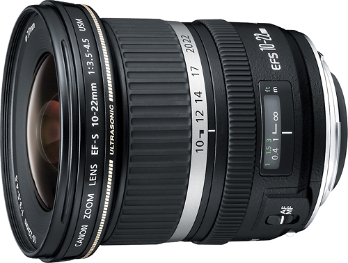 Canon EF-S 10-22mm f/3.5-4.5 USM Ultra-Wide Zoom Lens Black