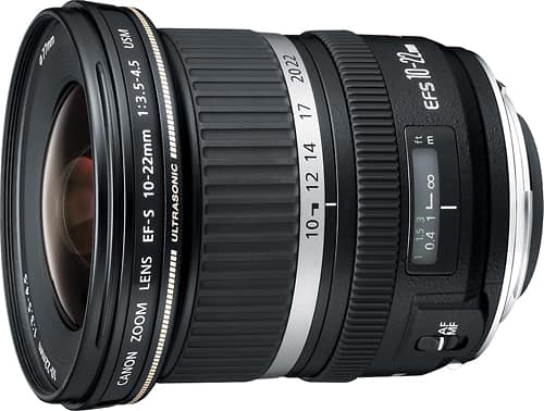 Angle. Canon - EF-S10-22mm F3.5-4.5 USM Ultra-Wide Zoom Lens for EOS DSLR Cameras - Black.