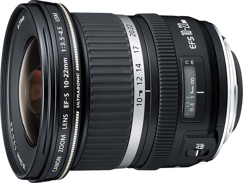 Angle. Canon - EF-S10-22mm F3.5-4.5 USM Ultra-Wide Zoom Lens for EOS DSLR Cameras - Black.