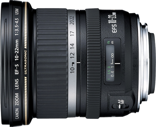Left View: Canon - EF 17-40mm f/4L USM Ultra-Wide Zoom Lens - Black