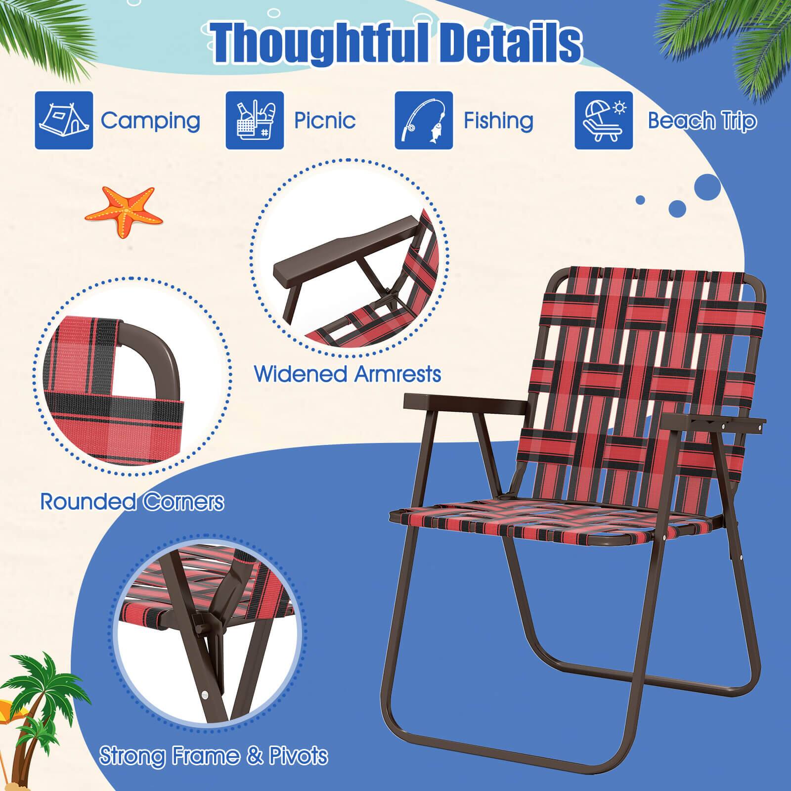 Thoughtful Details

Camping Picnic Fishing Beach Trip

- Widened Armrests
- Rounded Corners
- Strong Frame & Pivots