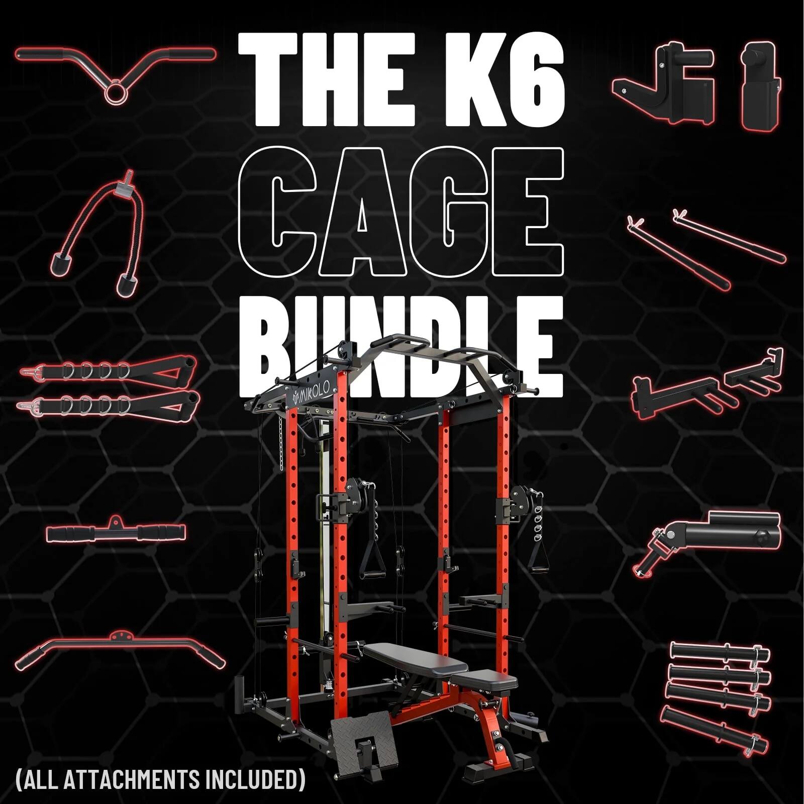 THE K6 CAGE BUNDLE (ALL ATTACHMENTS INCLUDED)