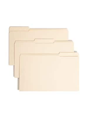 Smead - Card Stock Classification Folders, Reinforced 1/3-Cut Tab, Legal Size, 50/Box - Manila