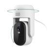 Front. Arlo - Essential Pan Tilt Outdoor Security Camera 2K (2025 Release) - Wired Plug-In Powered, 1-Cam - White.